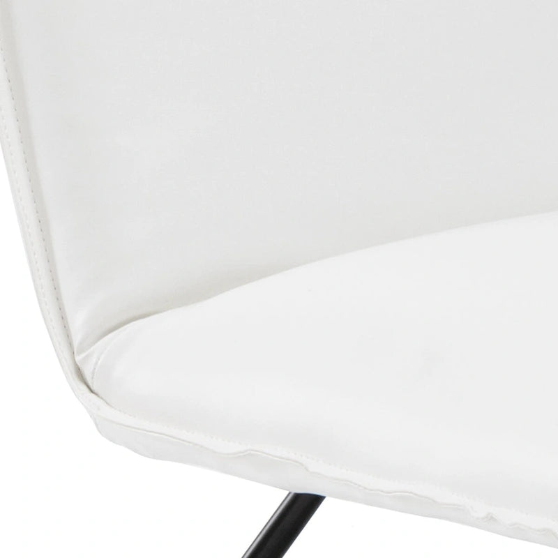 Set di 2 Poltrone Accent in Ecopelle Mid-Century con Schienale Regolabile - 31.5 A X 22.2 L X 23.6 P