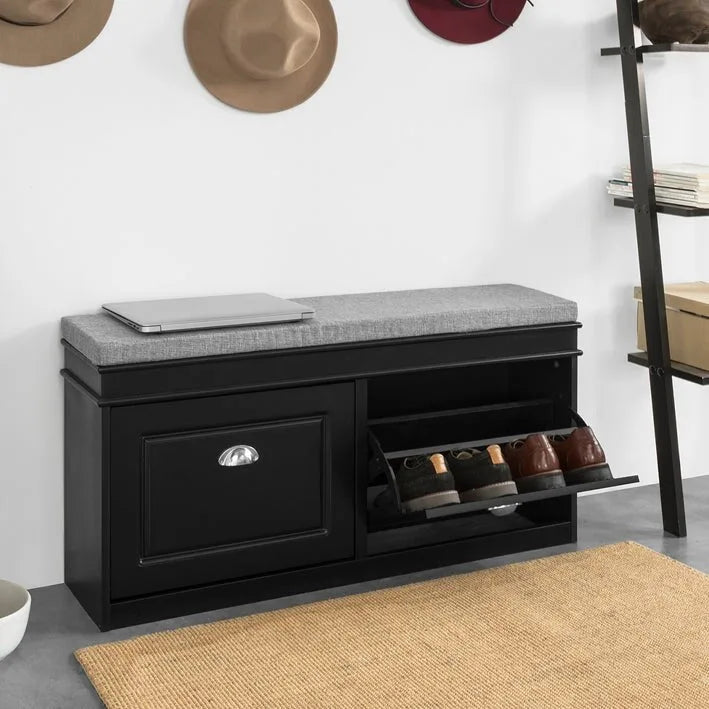 SoBuy FSR64-SCH, Scarpiera da Ingresso con Cassetto a Ribalta