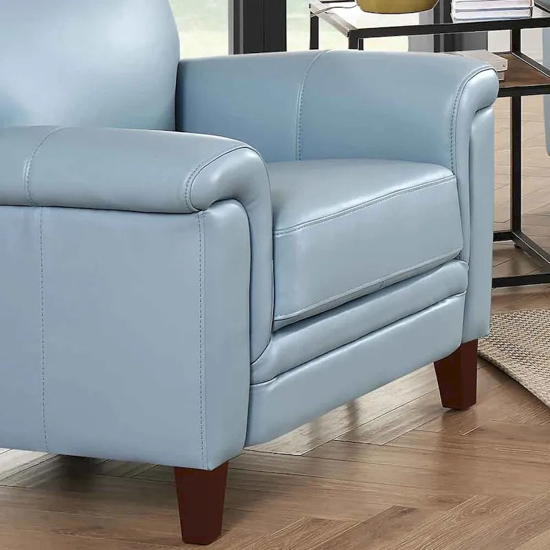 Sedia in pelle pieno fiore Hydeline Westcott con memory foam e molle