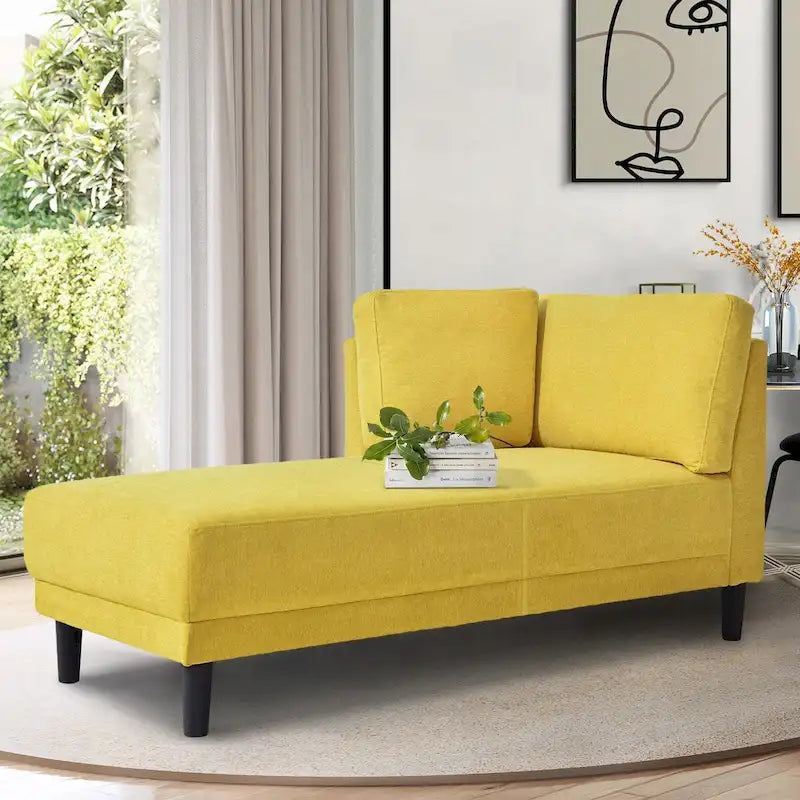 Divano Chaise Longue Imbottito Moderno di Metà Secolo