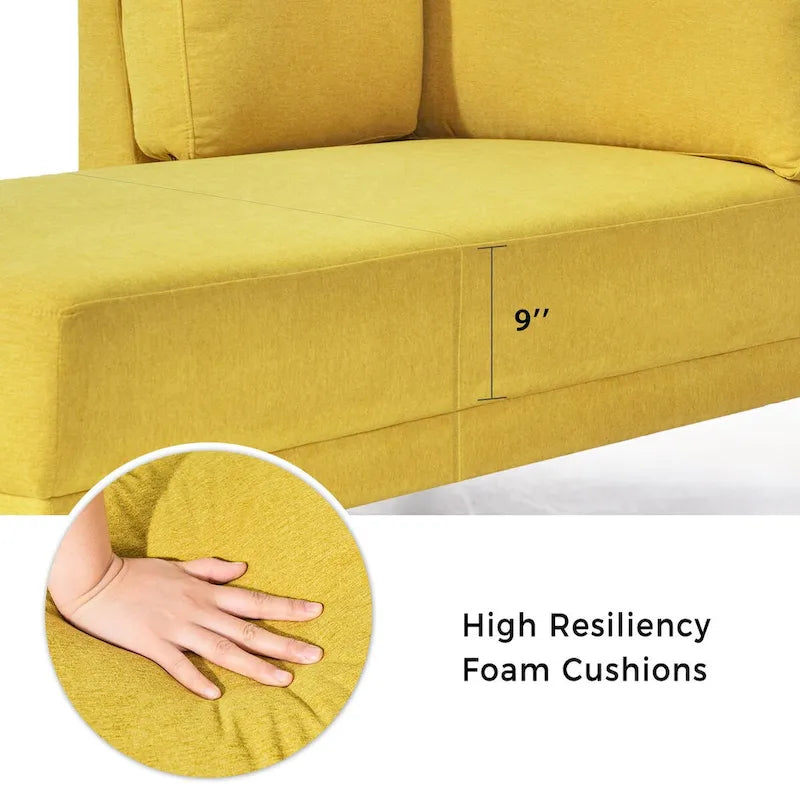 Divano Chaise Longue Imbottito Moderno di Metà Secolo