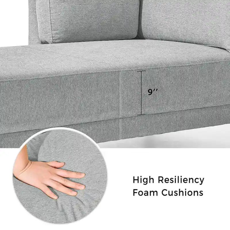 Divano Chaise Longue Imbottito Moderno di Metà Secolo