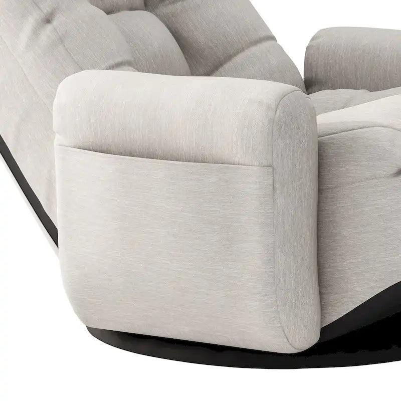Poltrone relax reclinabili grigie con poggiatesta e supporto lombare regolabili