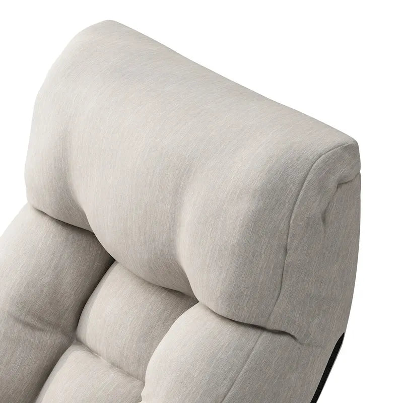 Poltrone relax reclinabili grigie con poggiatesta e supporto lombare regolabili