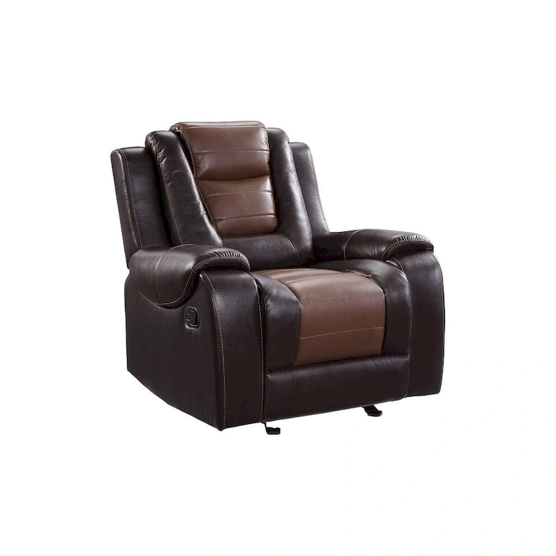 Set soggiorno Grete Brown in similpelle di alta qualità