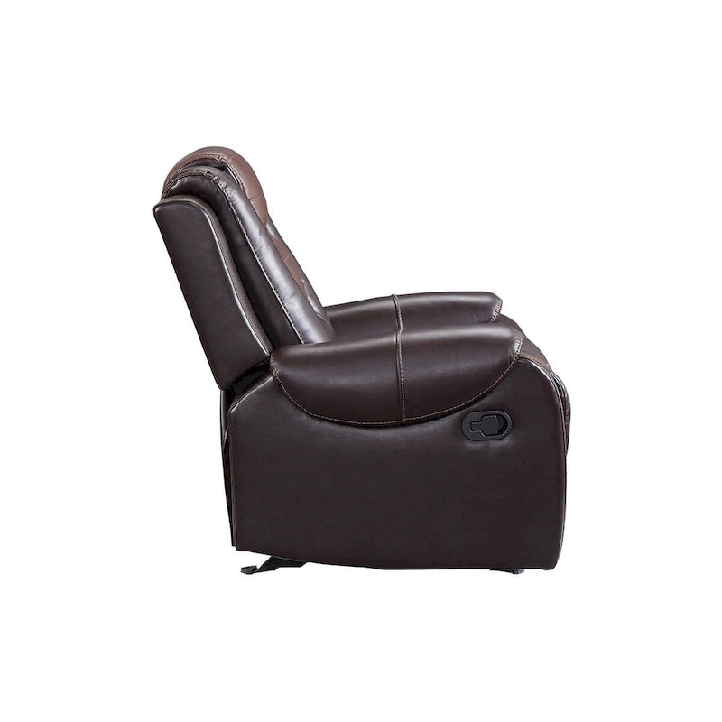 Set soggiorno Grete Brown in similpelle di alta qualità
