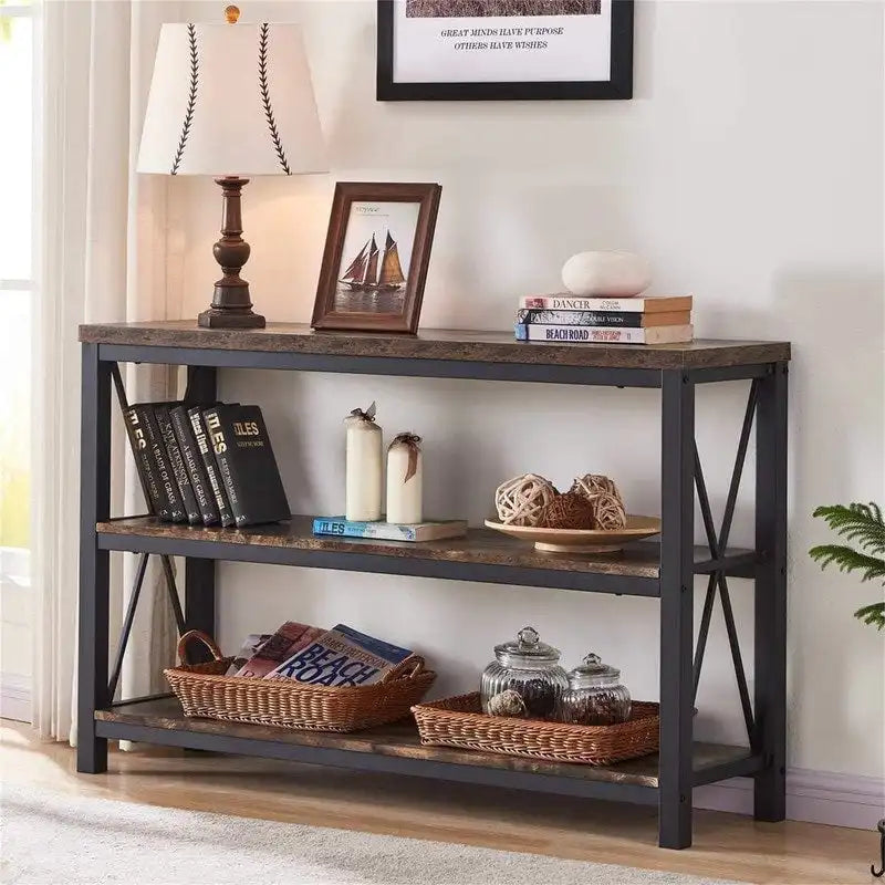 Tavolo consolle da divano industriale - 13,39P x 47,24L x 30A