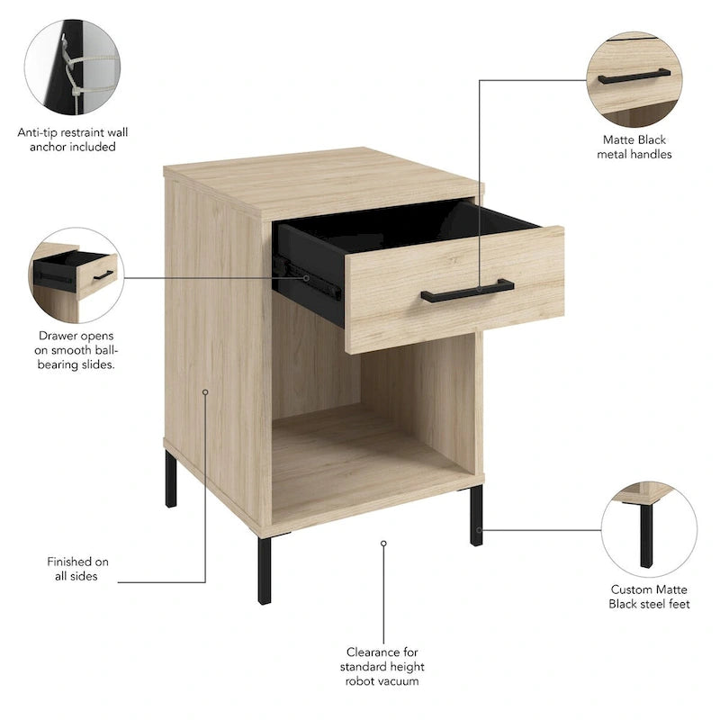 Tavolino da salotto Bush Furniture Essence con cassetto