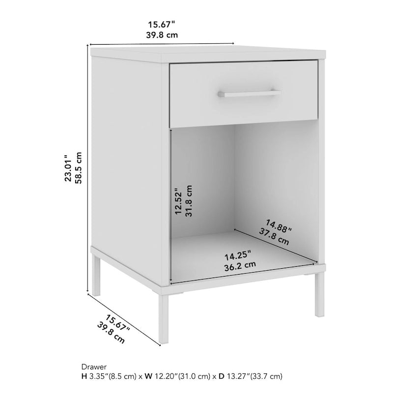 Tavolino da salotto Bush Furniture Essence con cassetto