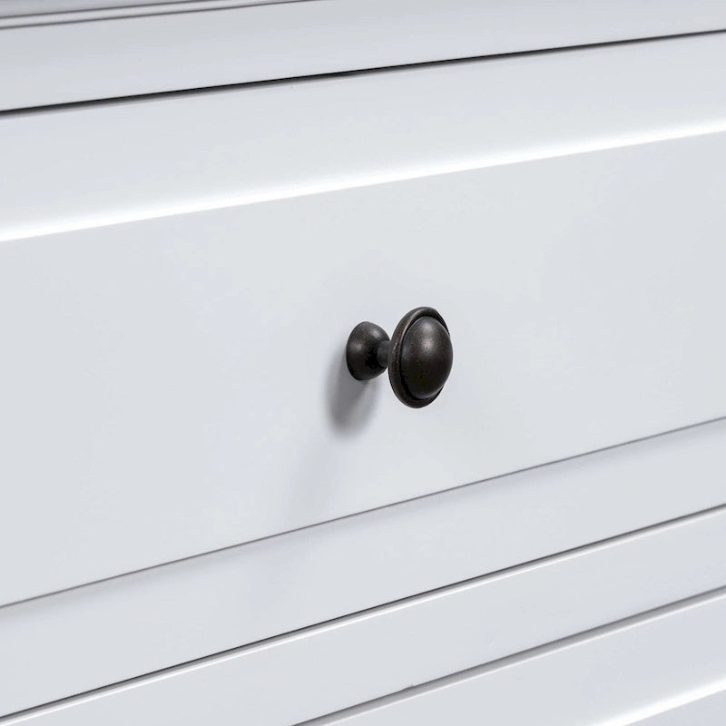 Comodino a 3 cassetti in legno