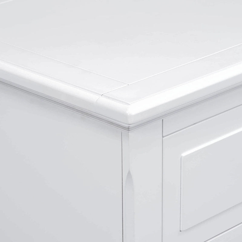 Comodino a 3 cassetti in legno