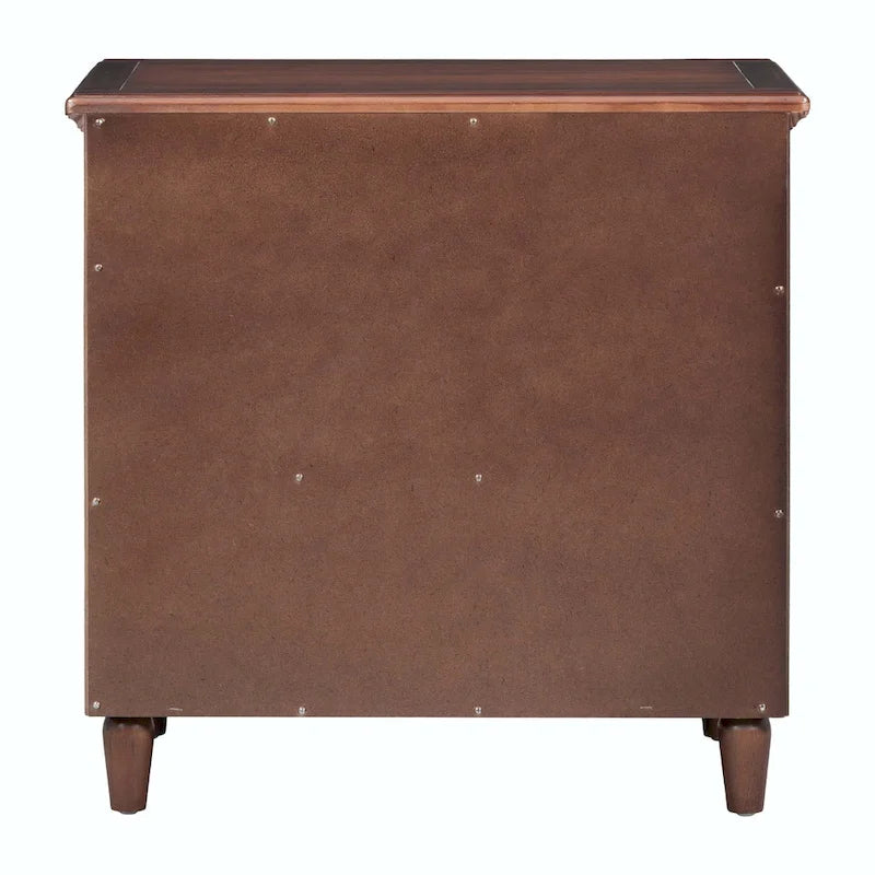 Comodino a 3 cassetti in legno