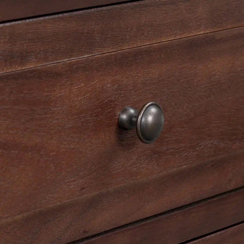 Comodino a 3 cassetti in legno