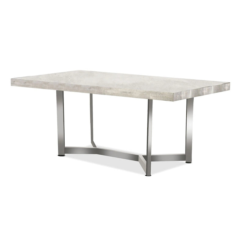 Set tavolo da pranzo Lemm Contemporary in metallo grigio, 5 pezzi, di Furniture of America