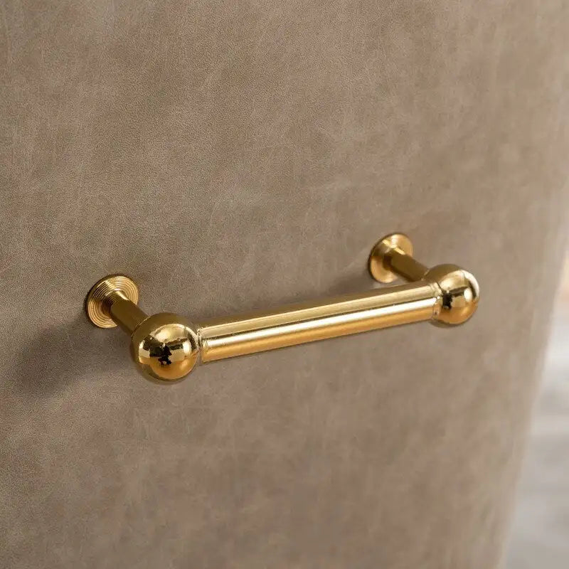 SEYNAR Sedie da Pranzo o da Toilette Modern Glam in Similpelle PU, Set da 6 con Maniglia Posteriore