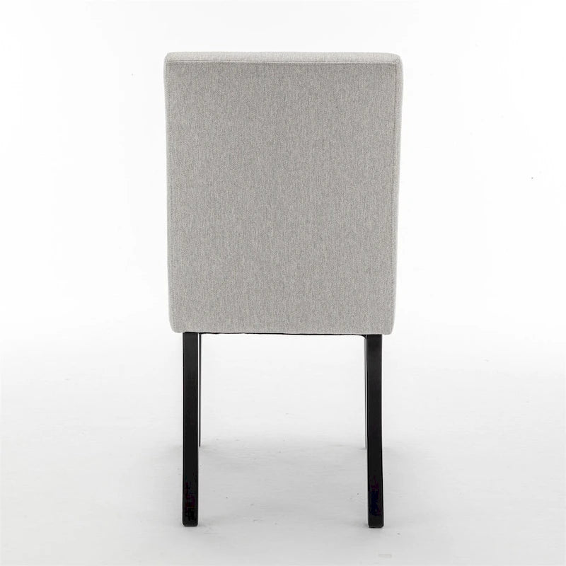 Sedie da pranzo moderne con gambe in legno massello (set da 2)