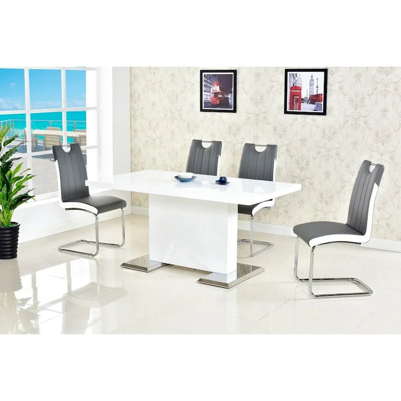 Best Master Furniture Sedie Laterali Moderne Bicolore (Set di 2)