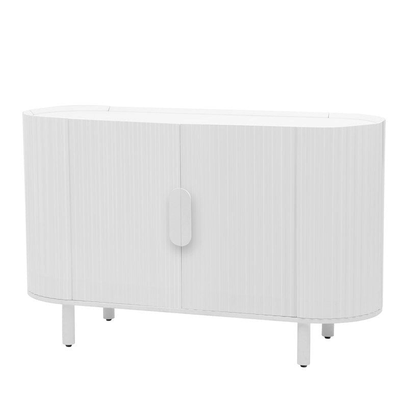 Credenza di lusso leggera con ripiani regolabili e ampio spazio di archiviazione