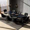 SEYNAR Set di 8 Sedie da Pranzo Moderne in Velluto Glamour per Sala da Pranzo, Sedia Vanity Trapuntata per Soggiorno (senza tavolo)