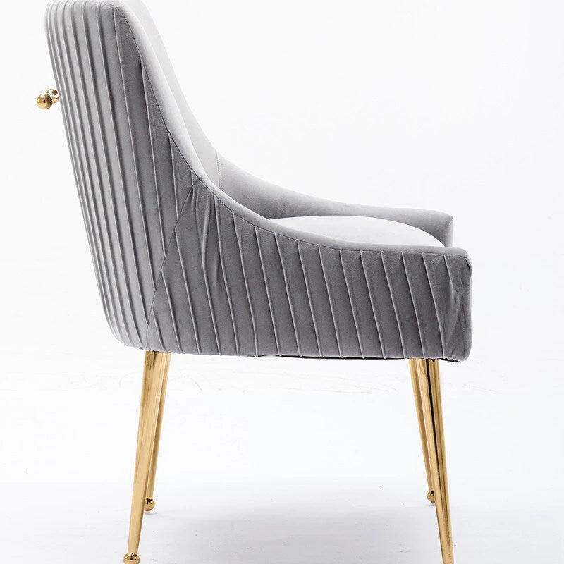 SEYNAR Set di 8 Sedie da Pranzo Moderne in Velluto Glamour per Sala da Pranzo, Sedia Vanity Trapuntata per Soggiorno (senza tavolo)
