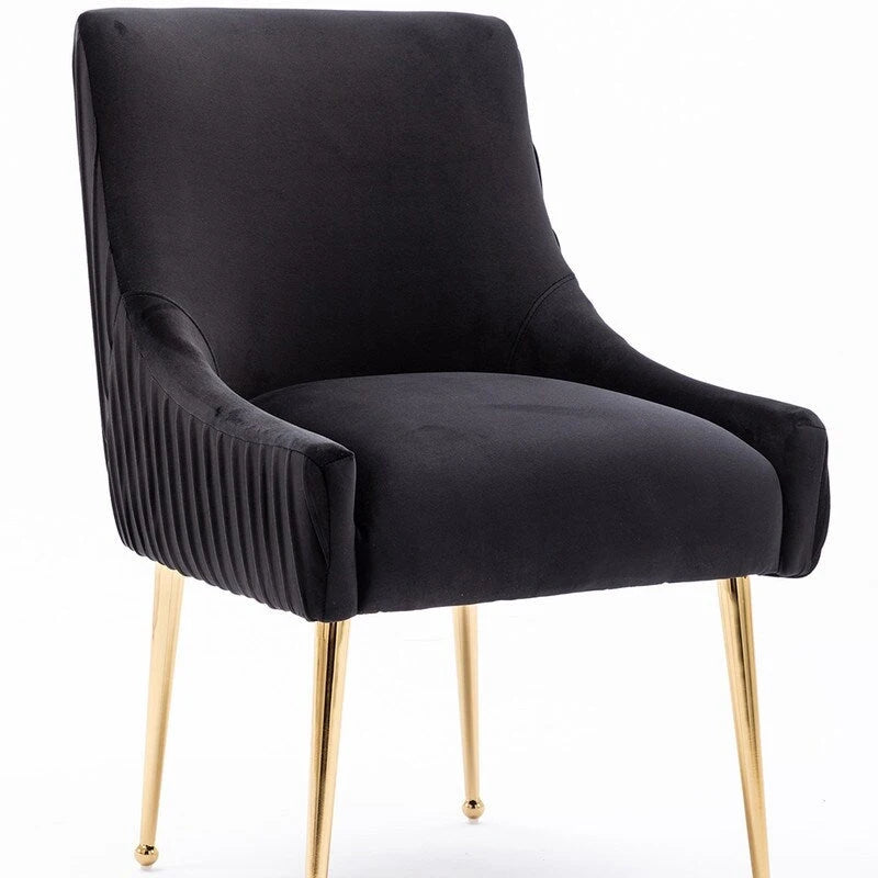 SEYNAR Set di 8 Sedie da Pranzo Moderne in Velluto Glamour per Sala da Pranzo, Sedia Vanity Trapuntata per Soggiorno (senza tavolo)