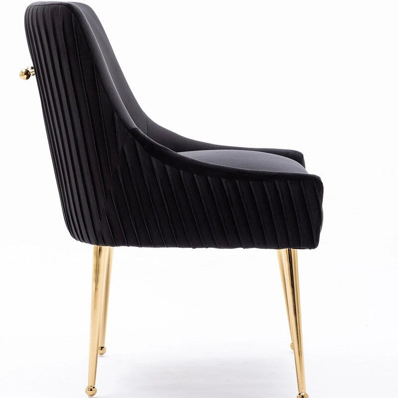 SEYNAR Set di 8 Sedie da Pranzo Moderne in Velluto Glamour per Sala da Pranzo, Sedia Vanity Trapuntata per Soggiorno (senza tavolo)