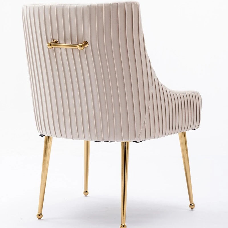SEYNAR Set di 8 Sedie da Pranzo Moderne in Velluto Glamour per Sala da Pranzo, Sedia Vanity Trapuntata per Soggiorno (senza tavolo)