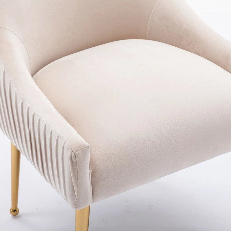SEYNAR Set di 8 Sedie da Pranzo Moderne in Velluto Glamour per Sala da Pranzo, Sedia Vanity Trapuntata per Soggiorno (senza tavolo)