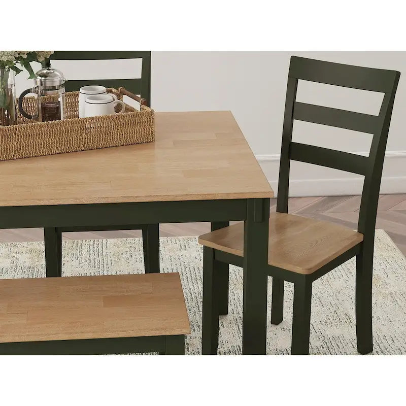 Tavolo da pranzo Signature Design by Ashley Gesthaven con 4 sedie e panca (set di 6)