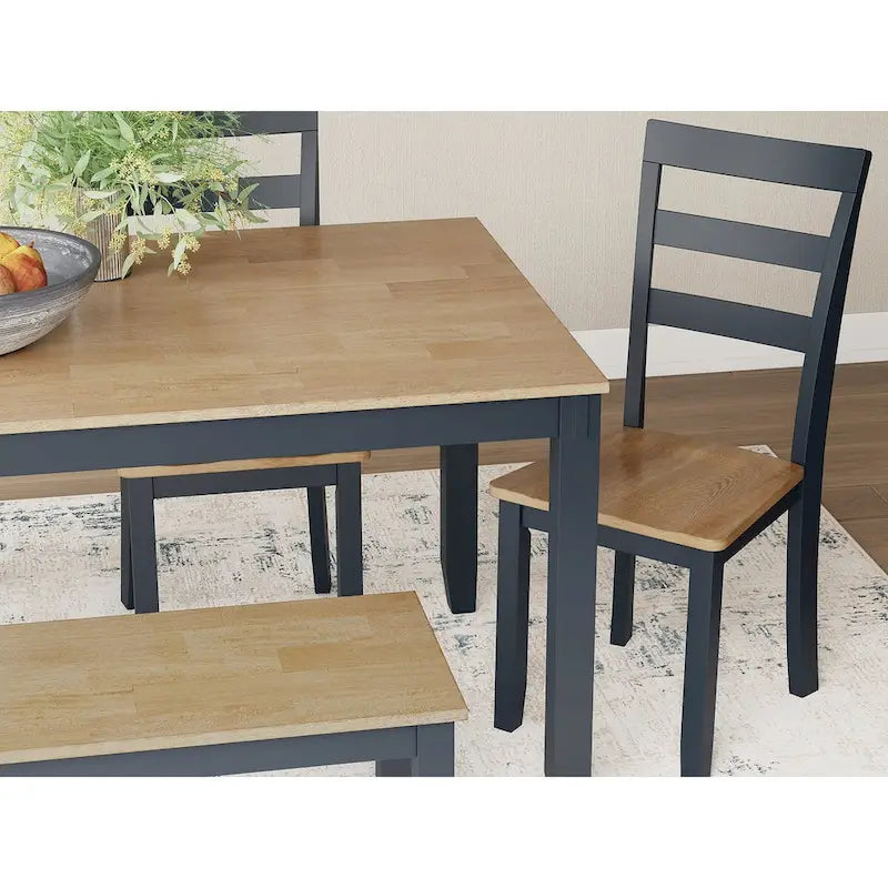 Tavolo da pranzo Signature Design by Ashley Gesthaven con 4 sedie e panca (set di 6)