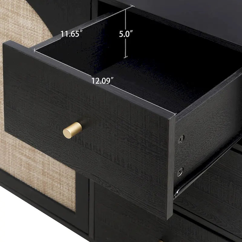 Organizzatore per dispensa in legno con 2 ante e 3 cassetti con ripiani regolabili, mobile contenitore per soggiorno e cucina
