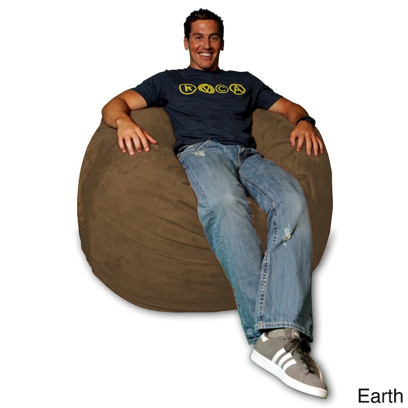 Pouf Géant 120cm en Mousse à Mémoire de Forme Housse Amovible