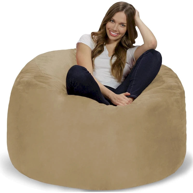 Poltrona sacco in memory foam da 4 piedi con fodera rimovibile