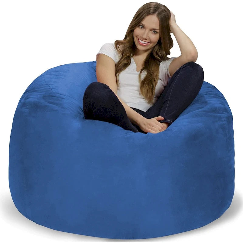 Poltrona sacco in memory foam da 4 piedi con fodera rimovibile