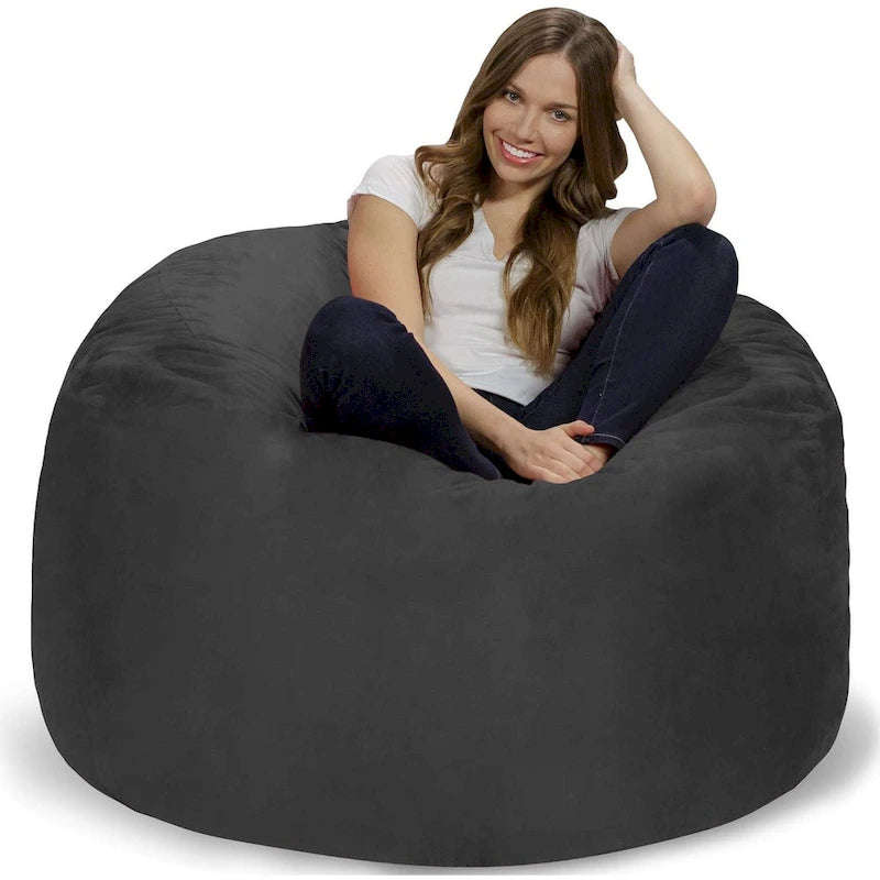 Poltrona sacco in memory foam da 4 piedi con fodera rimovibile