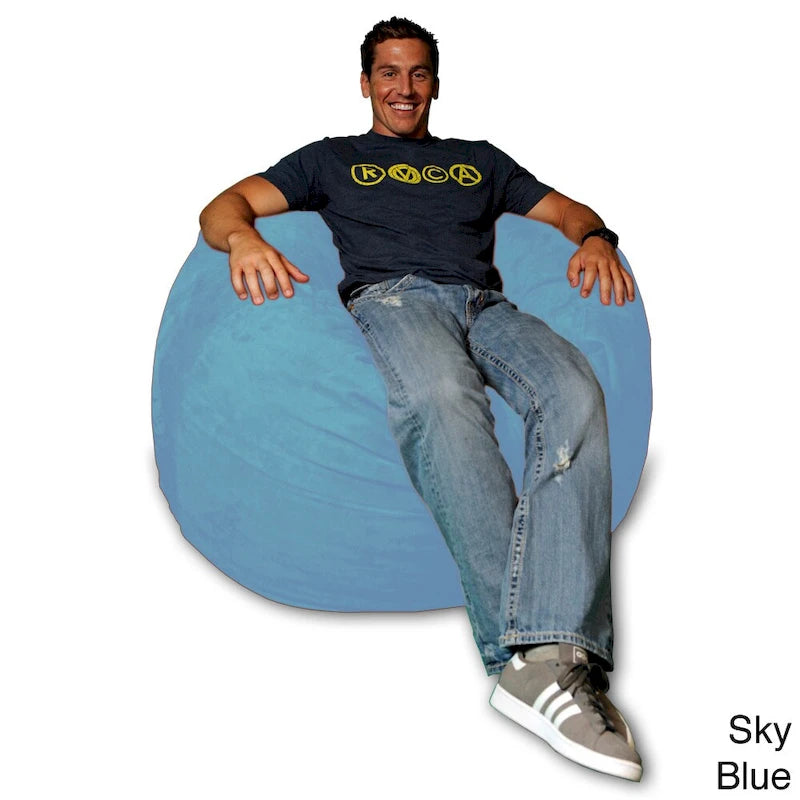 Poltrona sacco in memory foam da 4 piedi con fodera rimovibile
