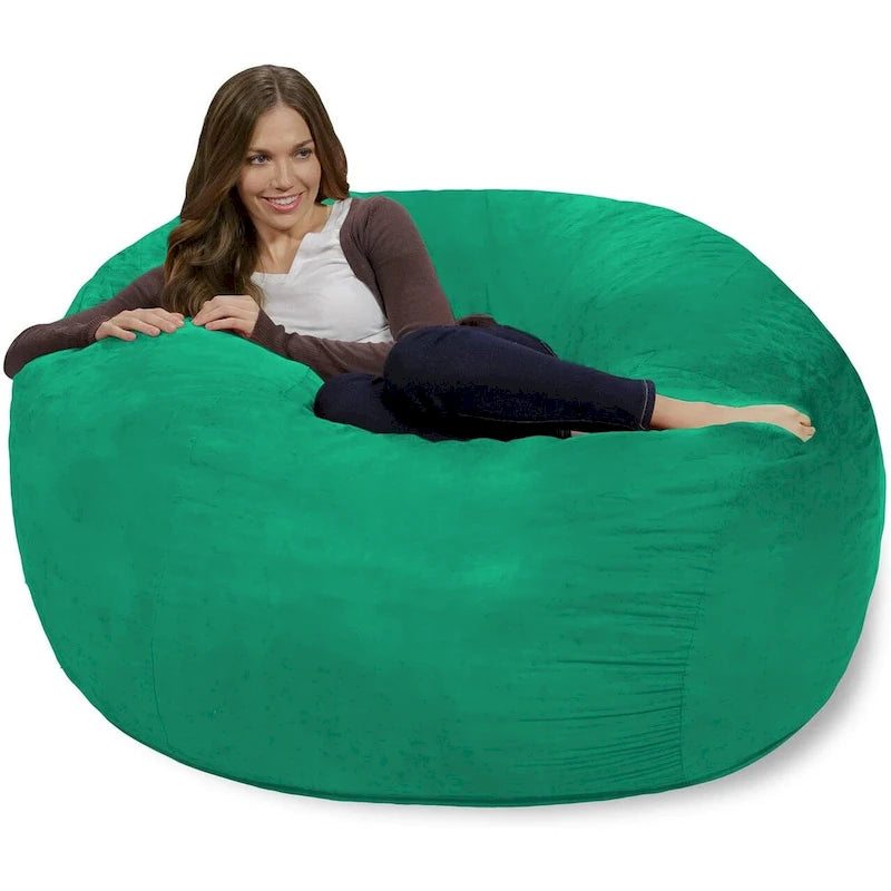 Poltrona sacco in memory foam da 4 piedi con fodera rimovibile