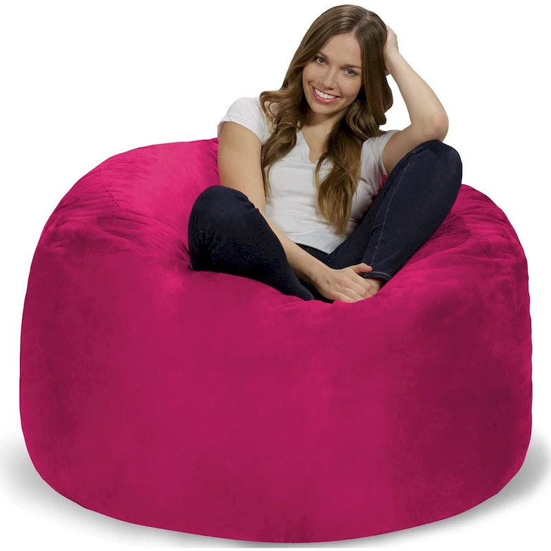 Poltrona sacco in memory foam da 4 piedi con fodera rimovibile