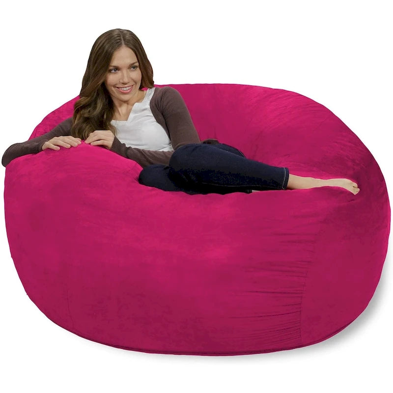 Poltrona sacco in memory foam da 4 piedi con fodera rimovibile