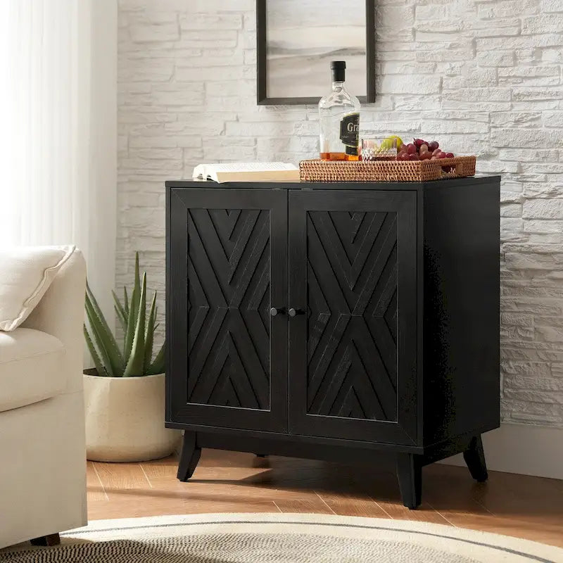 Meuble d'appoint 2 portes Joseph Midcentury 30Tall par HULALA HOME