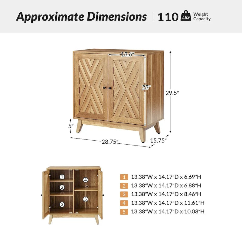 Joseph Madia Altezza 30 Mobiletto Accent a 2 Ante di HULALA HOME