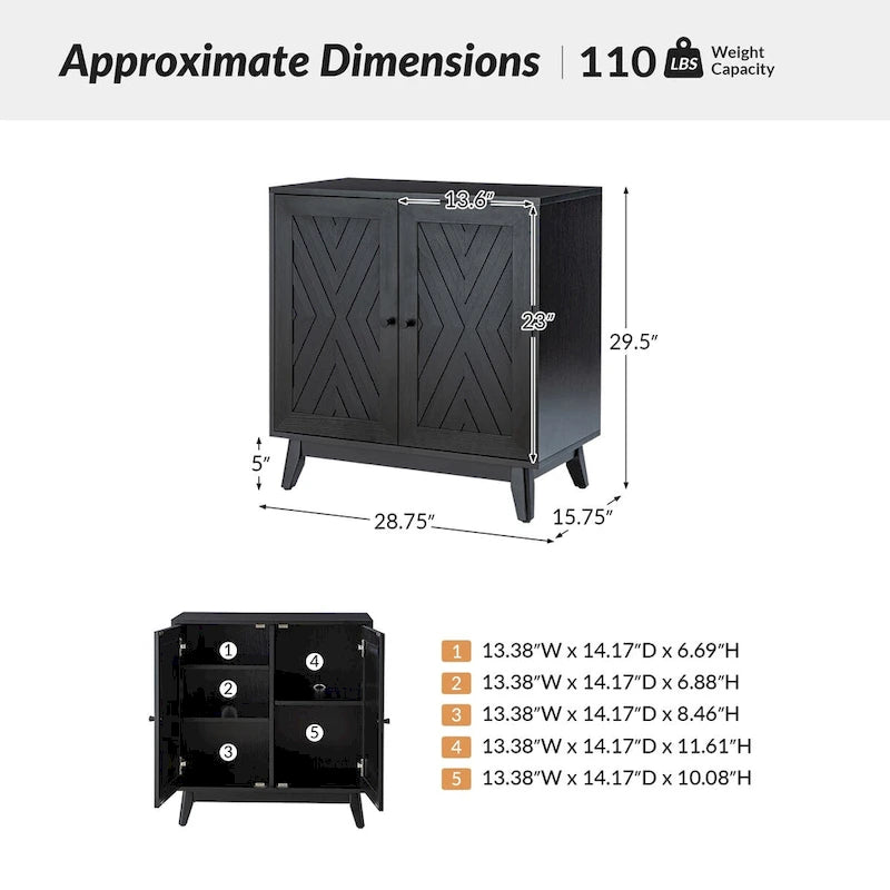 Joseph Madia Altezza 30 Mobiletto Accent a 2 Ante di HULALA HOME