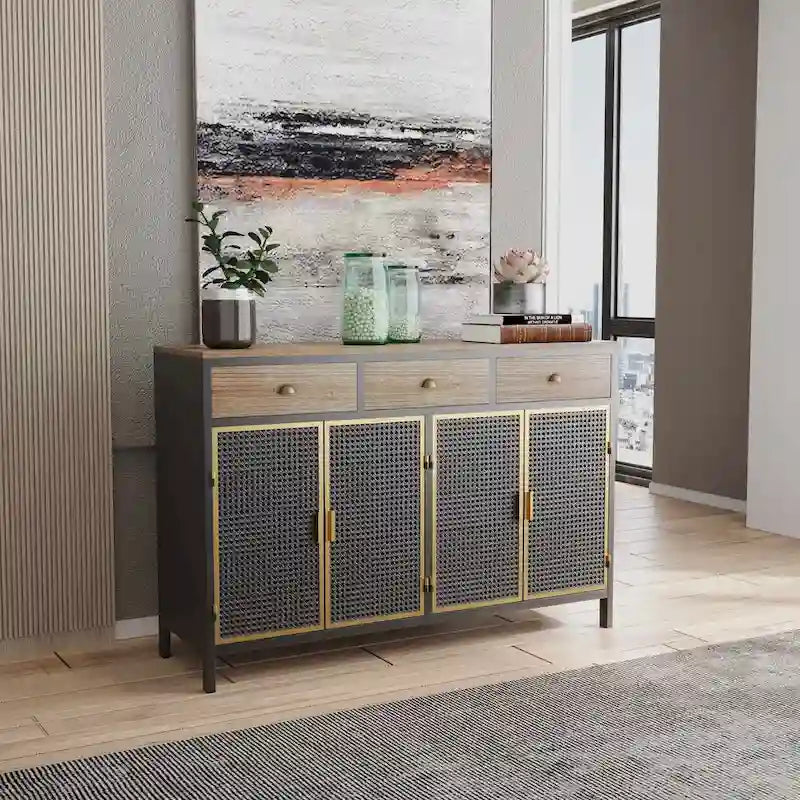 Madie moderne con cassetti superiori, Mobile Contenitore Autoportante