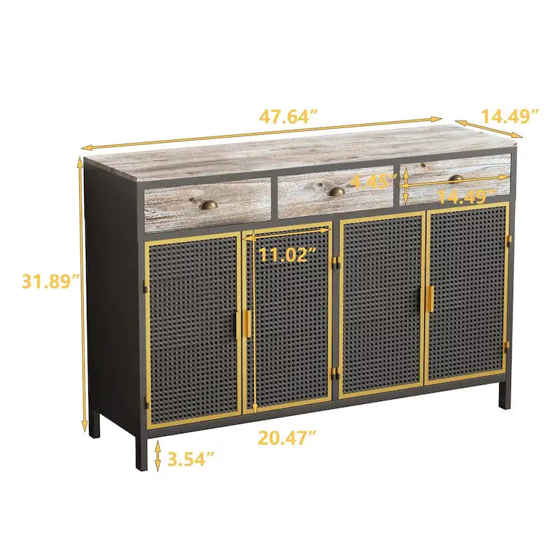 Madie moderne con cassetti superiori, Mobile Contenitore Autoportante