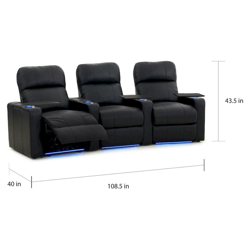 Set di Poltrone da Cinema in Pelle Octane Turbo XL700 Power (Fila da 3)