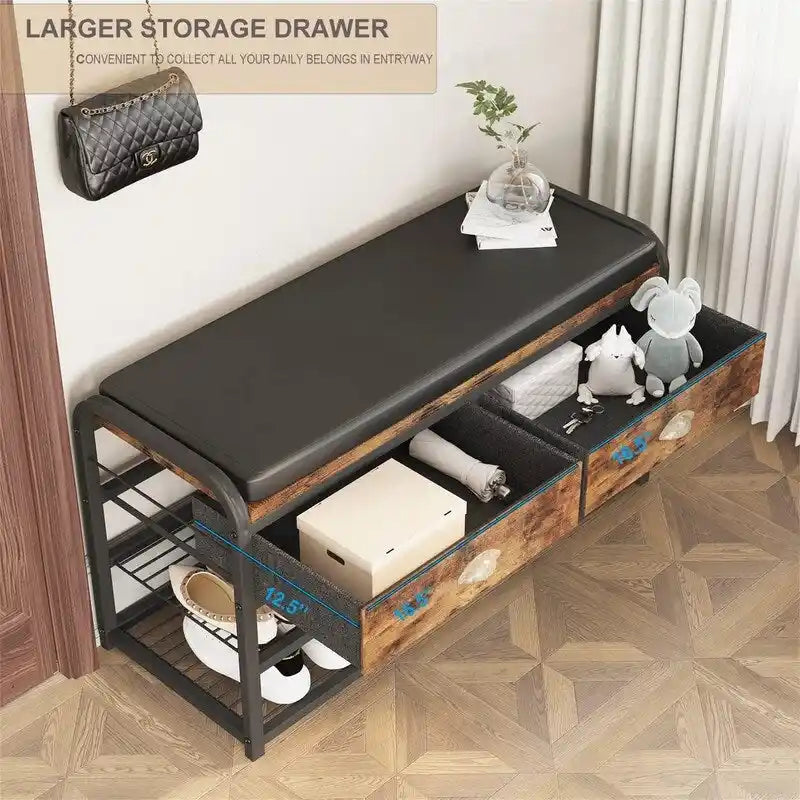 Panca da ingresso a 3 livelli - 35,43P x 11,81L x 22,44A