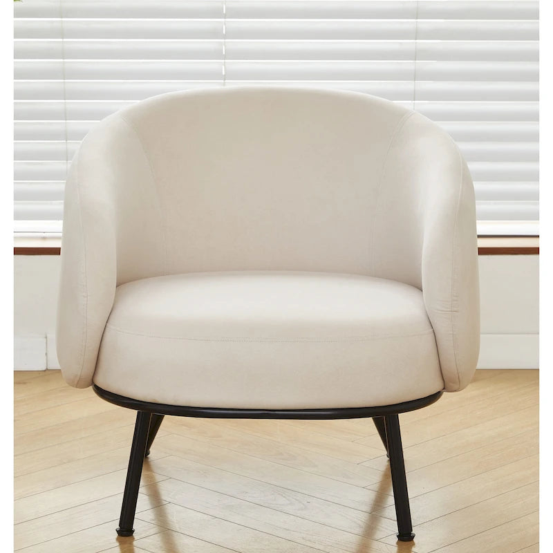 Poltrona accento interna Mid-Century a botte