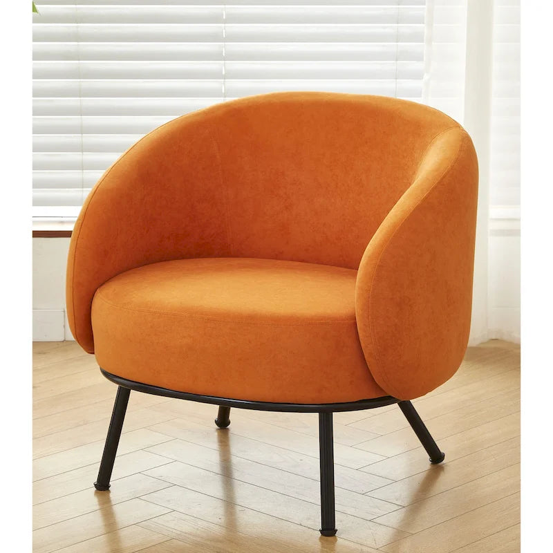 Poltrona accento interna Mid-Century a botte