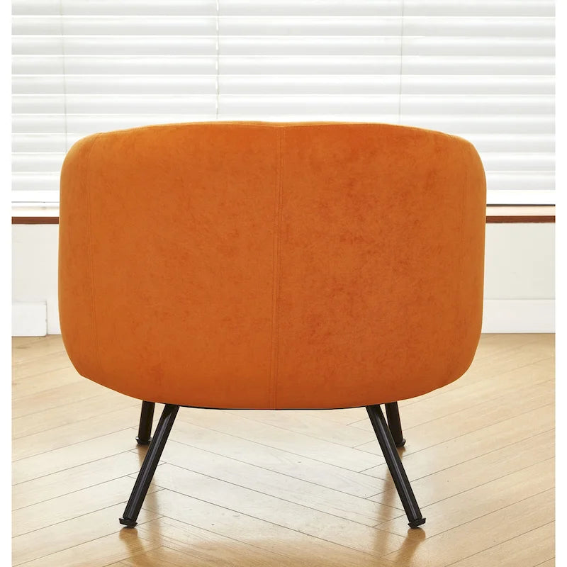 Poltrona accento interna Mid-Century a botte