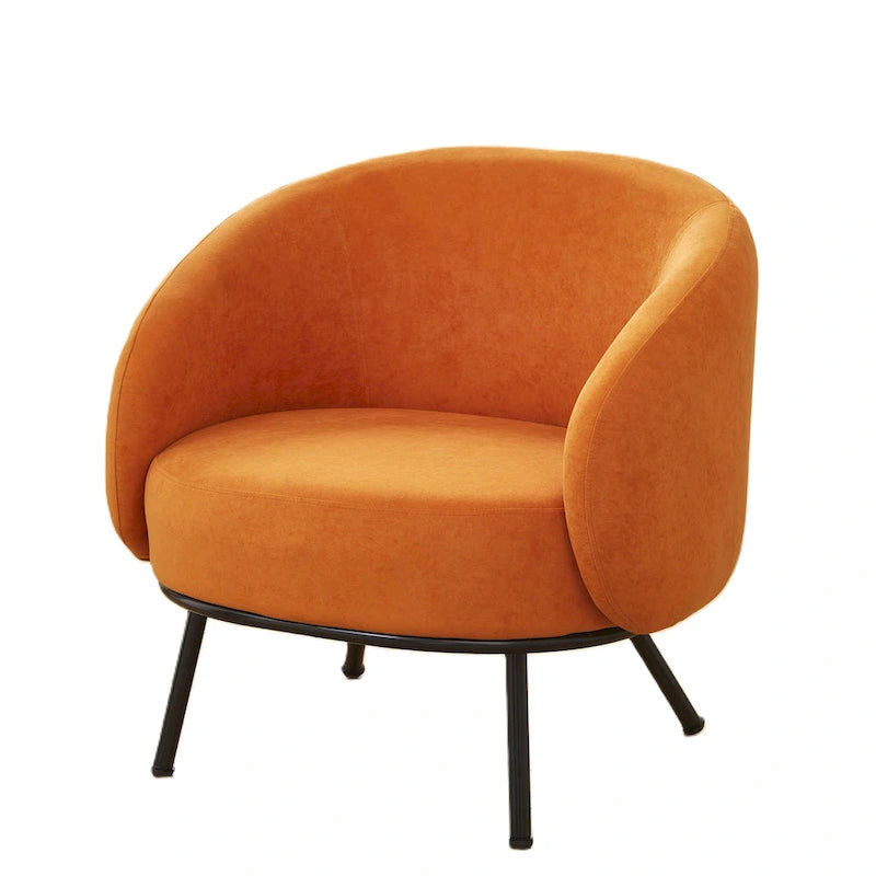 Poltrona accento interna Mid-Century a botte